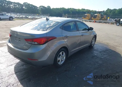 2014 Hyundai Elantra Se из США, поврежденный, VIN KMHDH4AE9EU198780